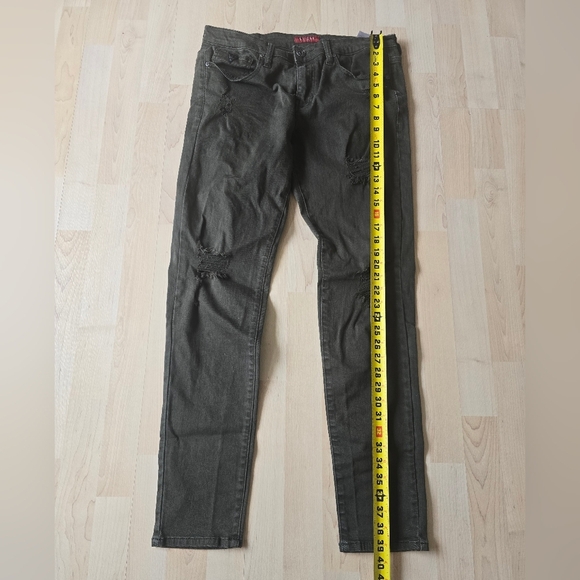 Guess Distressed Hunter Green Jeans Size 32 - Picture 6 of 10
